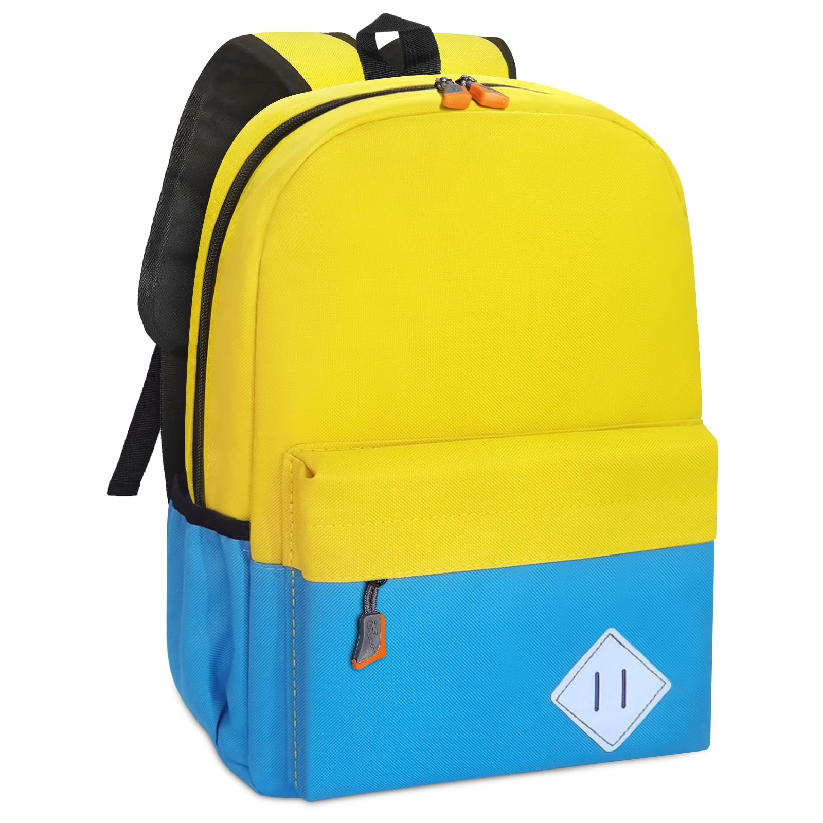 Little Kids Backpack for Girls Boys - Toddler Preschool Backpack School Bag Cute Kindergarten Backpack for Aged 3-6, Yellow Blue