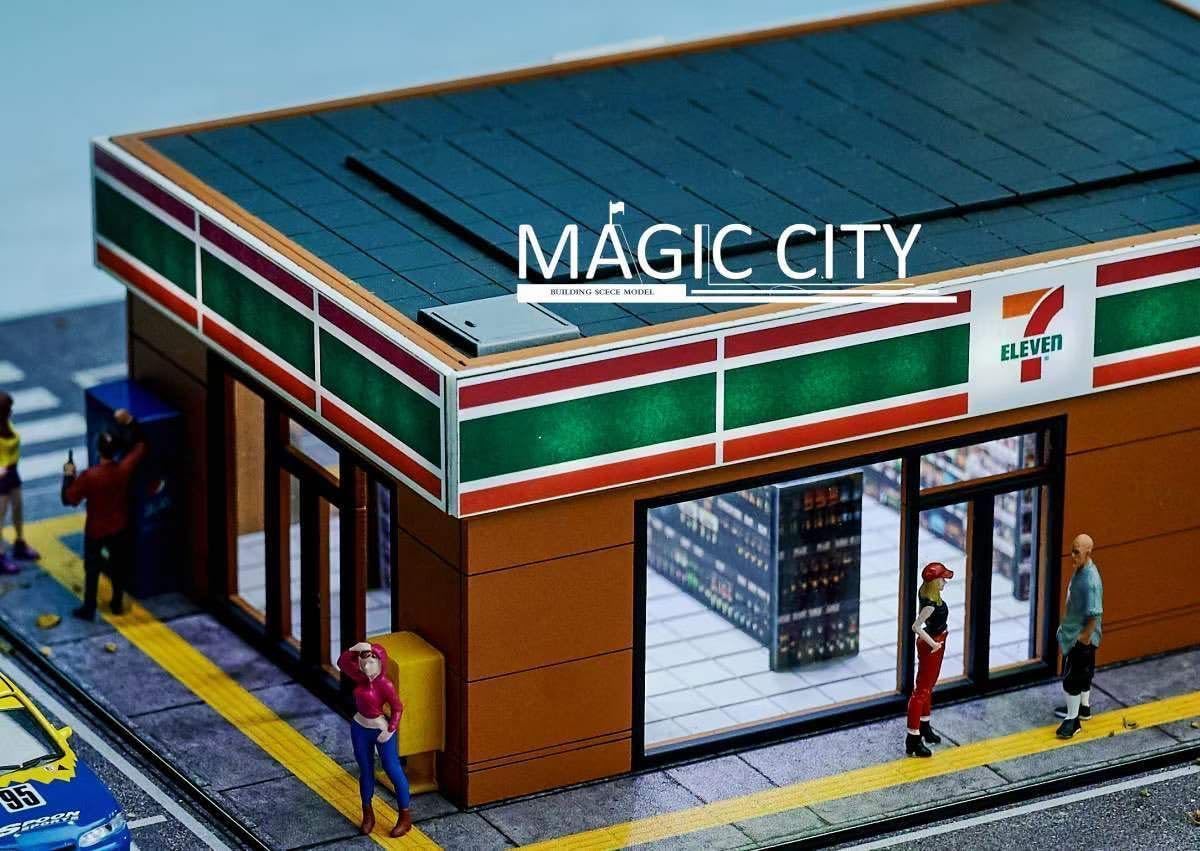 Amazon | 1/64 magic city ジオラマ セブンイレブン コンビニ