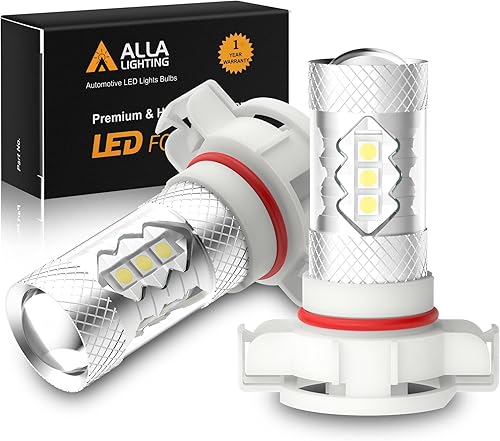 Vista 8 de Neblineros LED de repuesto de la marca Alla Lighting, 3030 SMD, luz amarilla