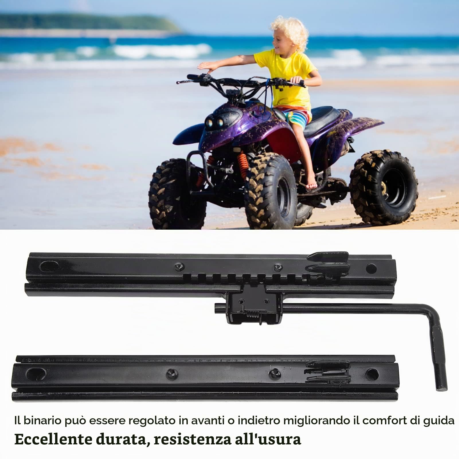 Guide del Sedile, Guide del Sedile Resistenti All'usura E Ad Alta Resistenza. Due Binari del Sedile Ad Alta Precisione, Regolabili, Facili da Impugnare, Comodi al Tatto, Adatti Per Veicoli Fuoristrada