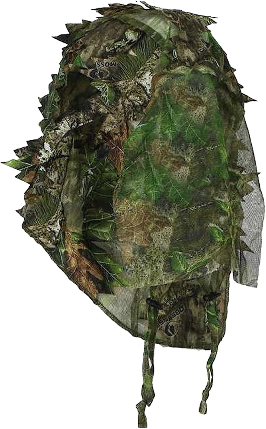 Camouflage Leafy Face Mask - One Size Fits All Hunting Gear, Full Face Mask with Mossy Oak Obsession Pattern, Pair with Ghillie Camo Suit, Designed for Turkey Hunting, Stalking Game & More