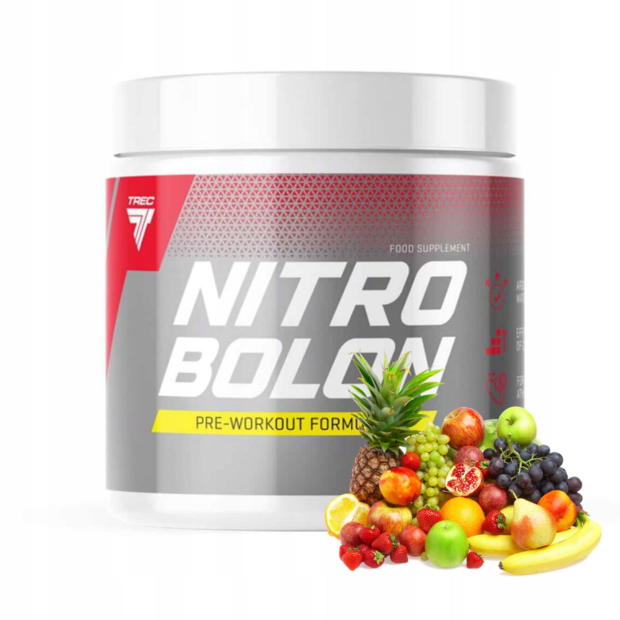 Trec Nutrition Nitrobolon - Advanced Pre-Workout Formula with Creatine Stack, Performance Enhancer, Boosts High Intensity Workouts & Rapid Absorption (300g, Tropical)