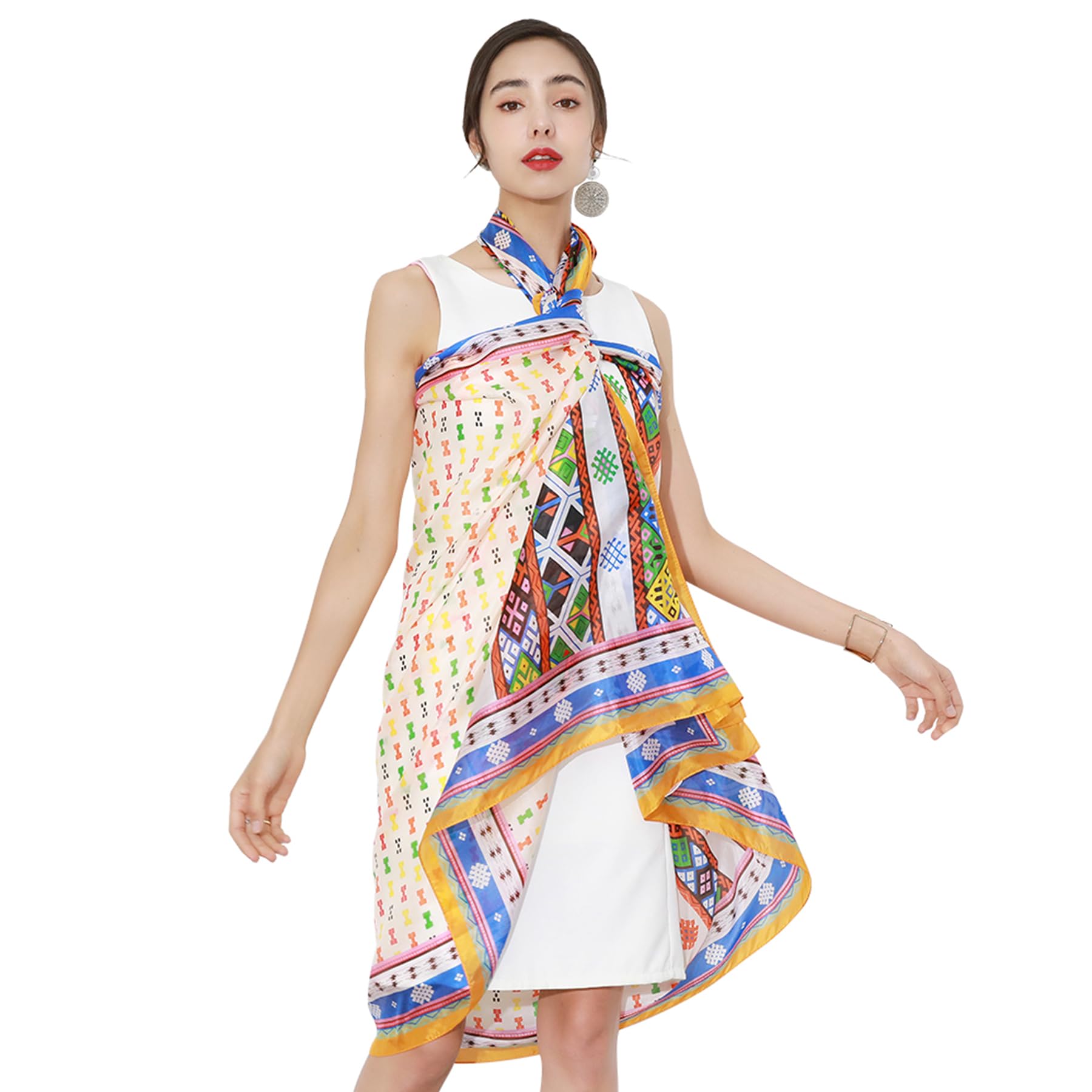 DANA XU 100% Mulberry Extra Large Silk Pashmina Scarf Shawls And Wraps For Women Evening Dress Summer Travel Floral Blanket