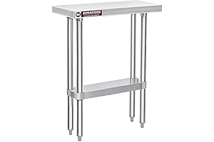 DuraSteel 30" x 12" Commercial Food Prep Workbench for Grilling