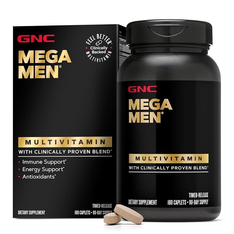 GNC Multivitamínico para Homens com Liberação Programada, 180 caplets