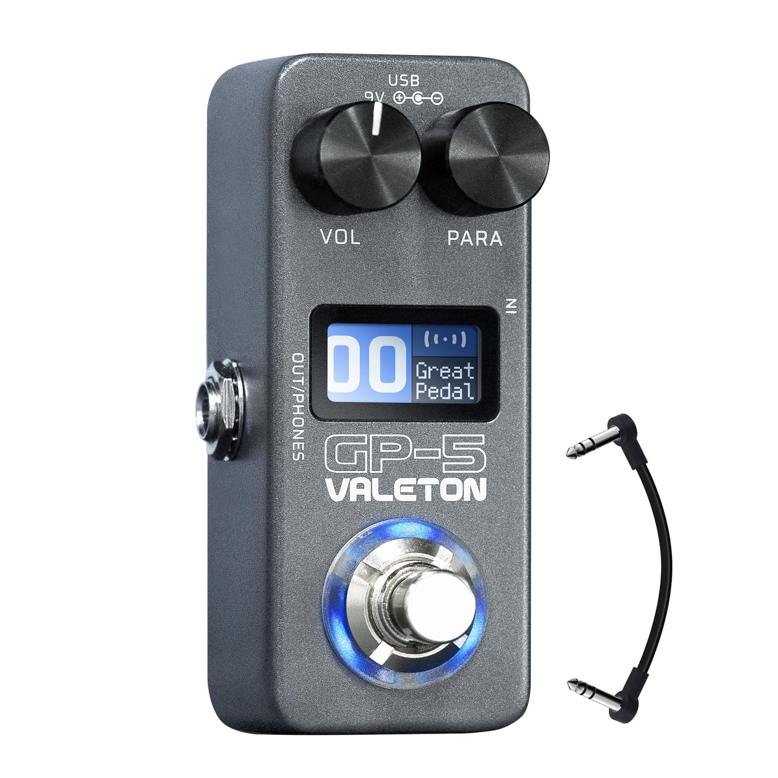 Photo 1 of Valeton GP-5 Super Compact Multi-Effects Processor & NAM/IR Loader Pedal(Incl 1PCS Additional TRS Cable By VOLKTONE)