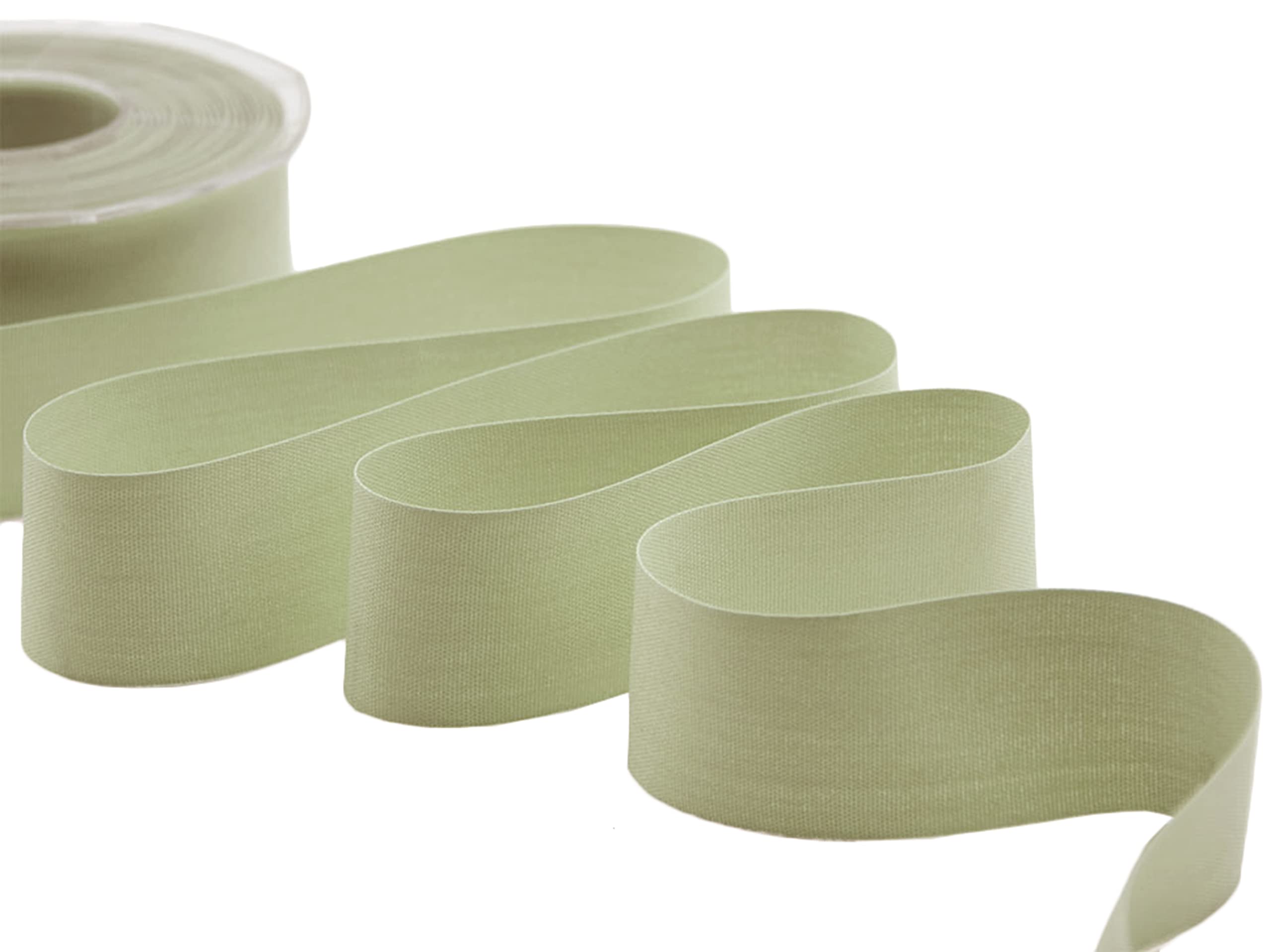 Furlanis Ribbon, Polycotton, Sage, 35 mm x 25 m