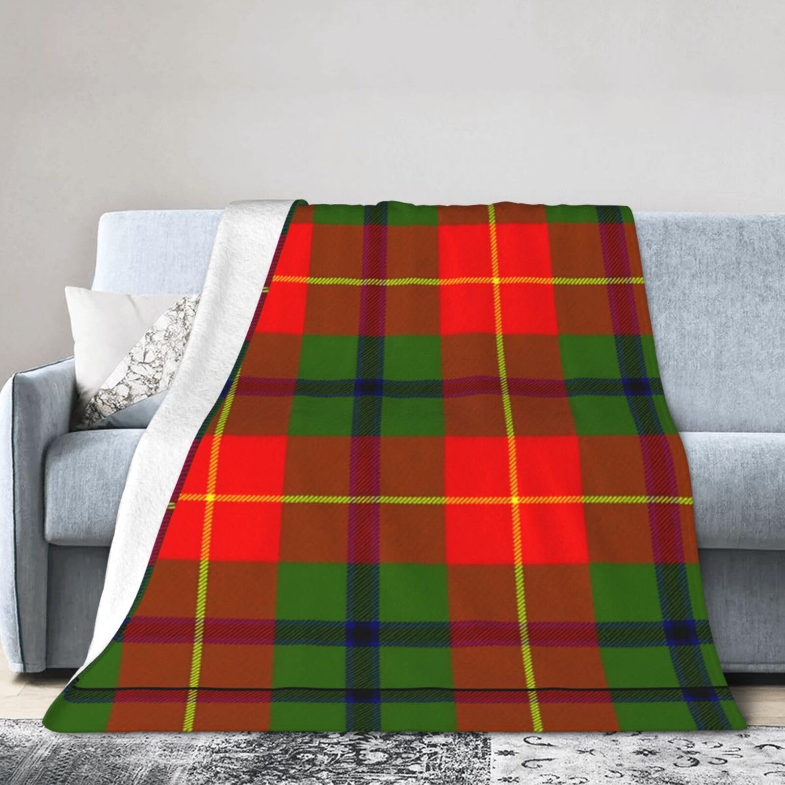 ERTDFXCV Clan Turnbull Tartan Blanket 80"x60"