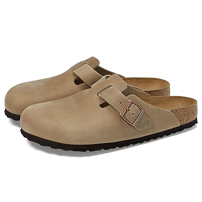 Birkenstock Boston Soft Footbed Oiled Leather (Unisex) Clog Shoes Tobacco Oiled Leather