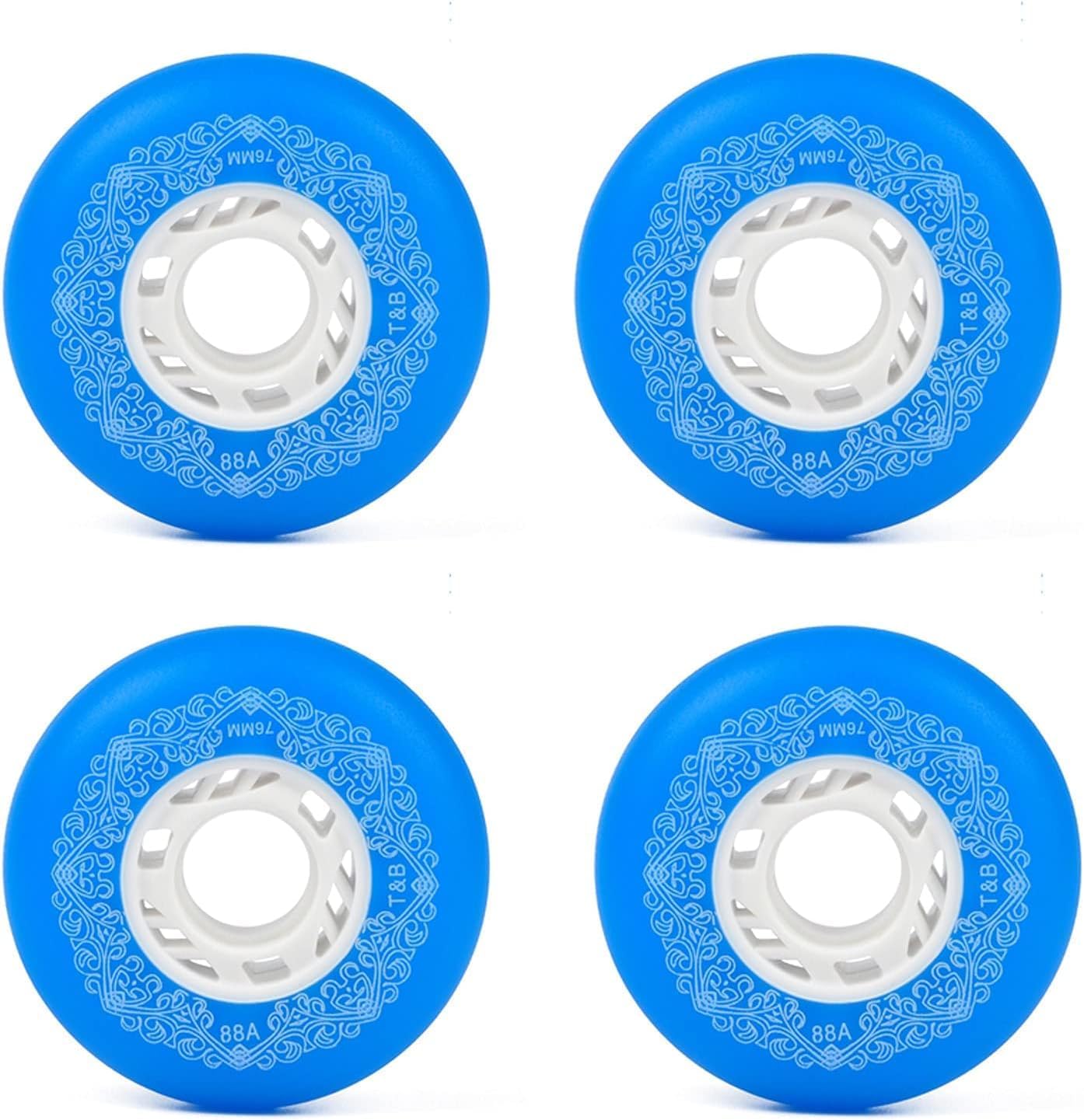 Skate Wheels, Roller Skate Wheels, Replacement Roller Skating Wheels(Dark Green,72mm)