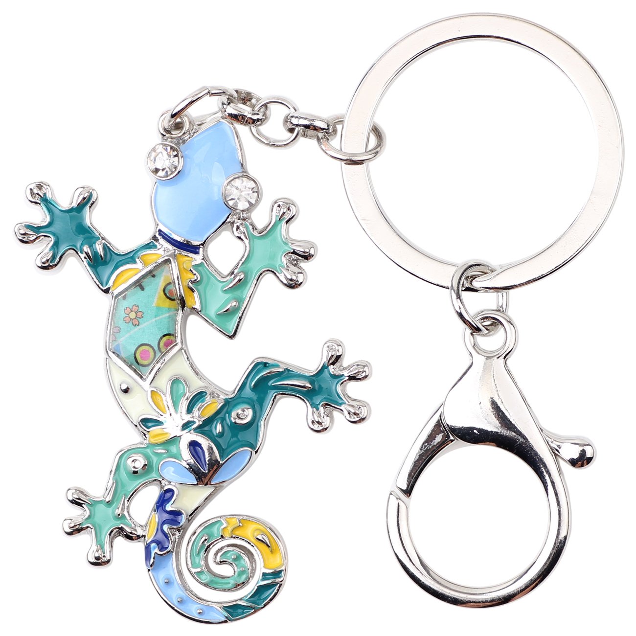LONYOO Portachiavi con gnomo carino in acrilico con gnomi di Natale, regali per donne e ragazze, borsa, ciondoli, accessori per auto, portachiavi, Multicolore, Medium