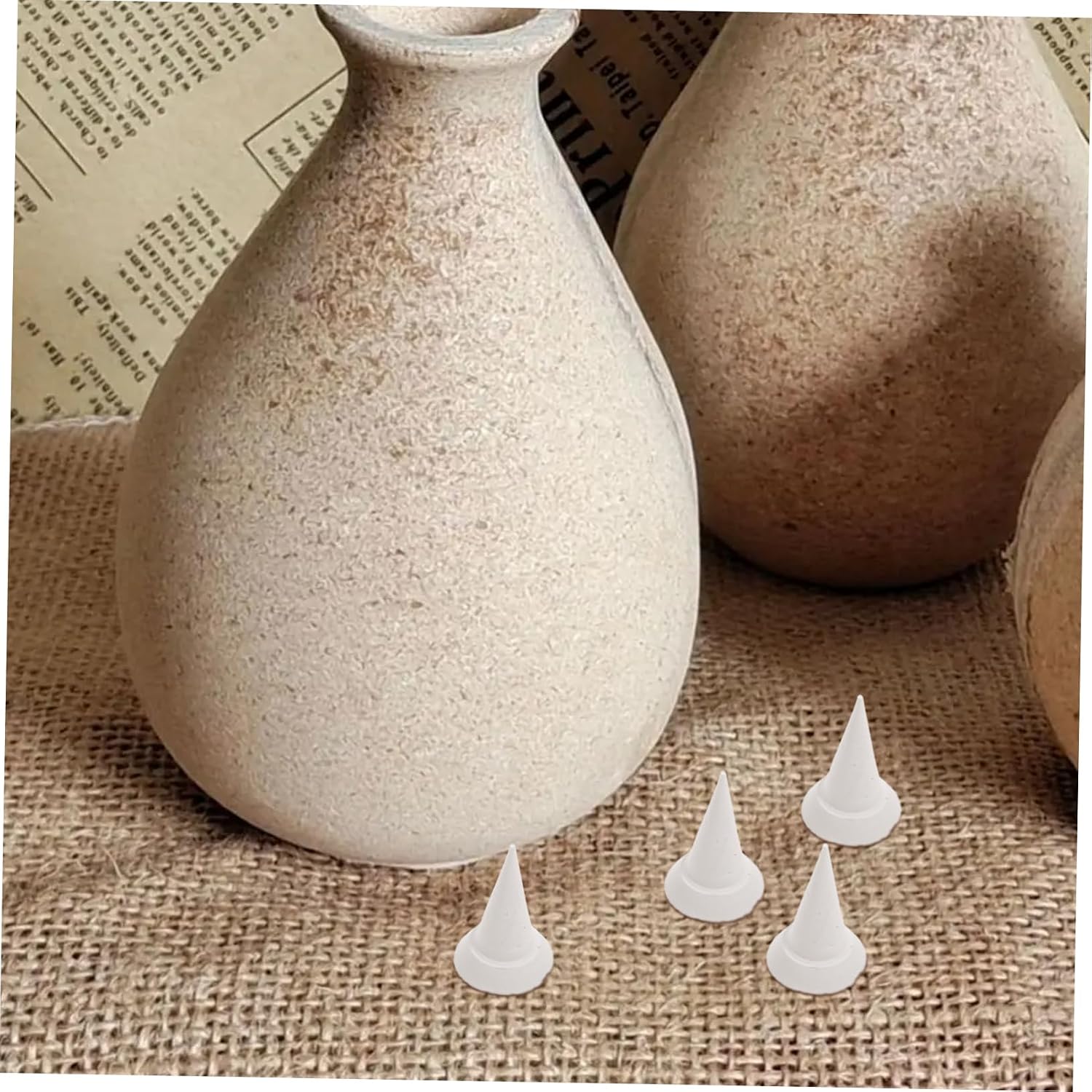 BELLIFFY 20pcs Ceramic Refractory Support Nails Cone Stilt for Pottery Kilns and Moveable Tools for Ceramic Firing