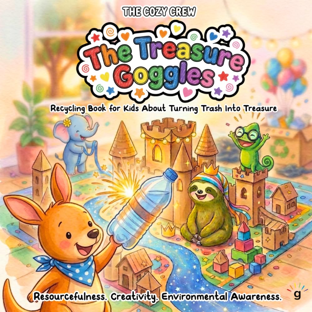 Recycling Book for Kids About Turning Trash Into Treasure: A Cozy Preschool Social Skills Story About Creativity, Reusing, and Big Feelings (COZY CREW ... Emotional Learning Books for Kids Ages 3-6)