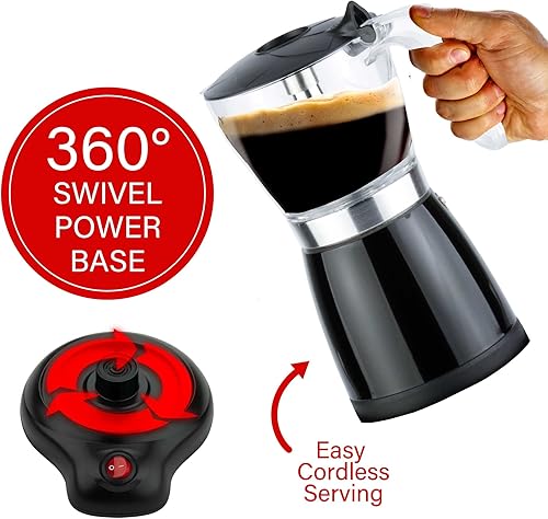 Miniatura 3 de Brentwood TS-119BK - Máquina eléctrica para café expreso, 6 porciones, color negro