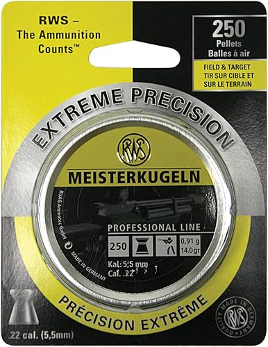Miniatura 3 de Umarex RWS Meisterkugeln Professional Line Precision Air Rifle Pellet Gun Pellets, .22 Caliber, 14 Grains, 250 Count