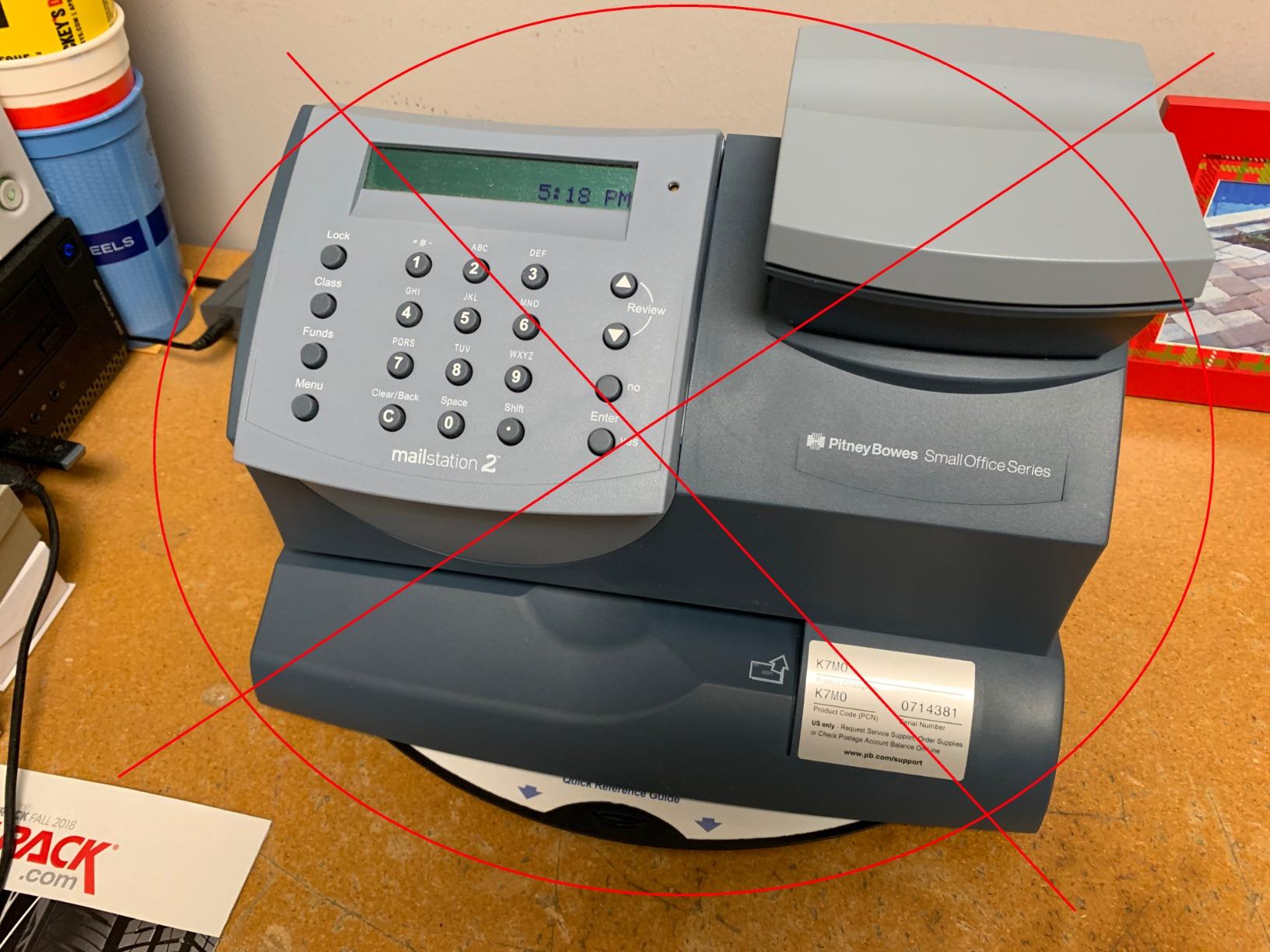 Compatible Postage Meter Ink Cartridge for use with Pitney