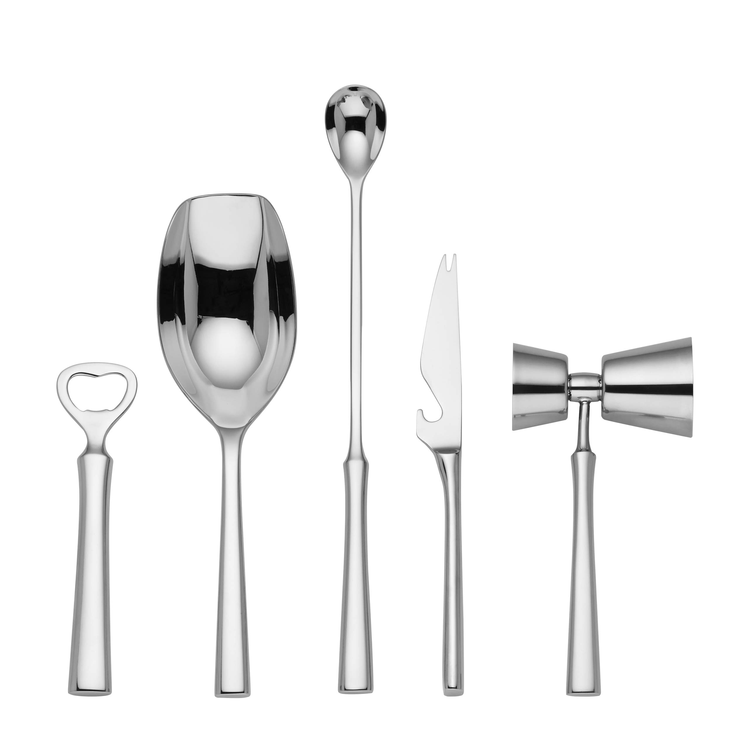 Kate Spade New York Malmo 5 Piece Barware Set, Sterling Silver