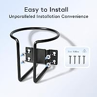 Vista 5 de 4 Piezas Portavasos para Barco, Portavasos de Acero Inoxidable Montado en la Pared para Bebidas, Portavasos de Anillo Negro Soporte de Bebidas