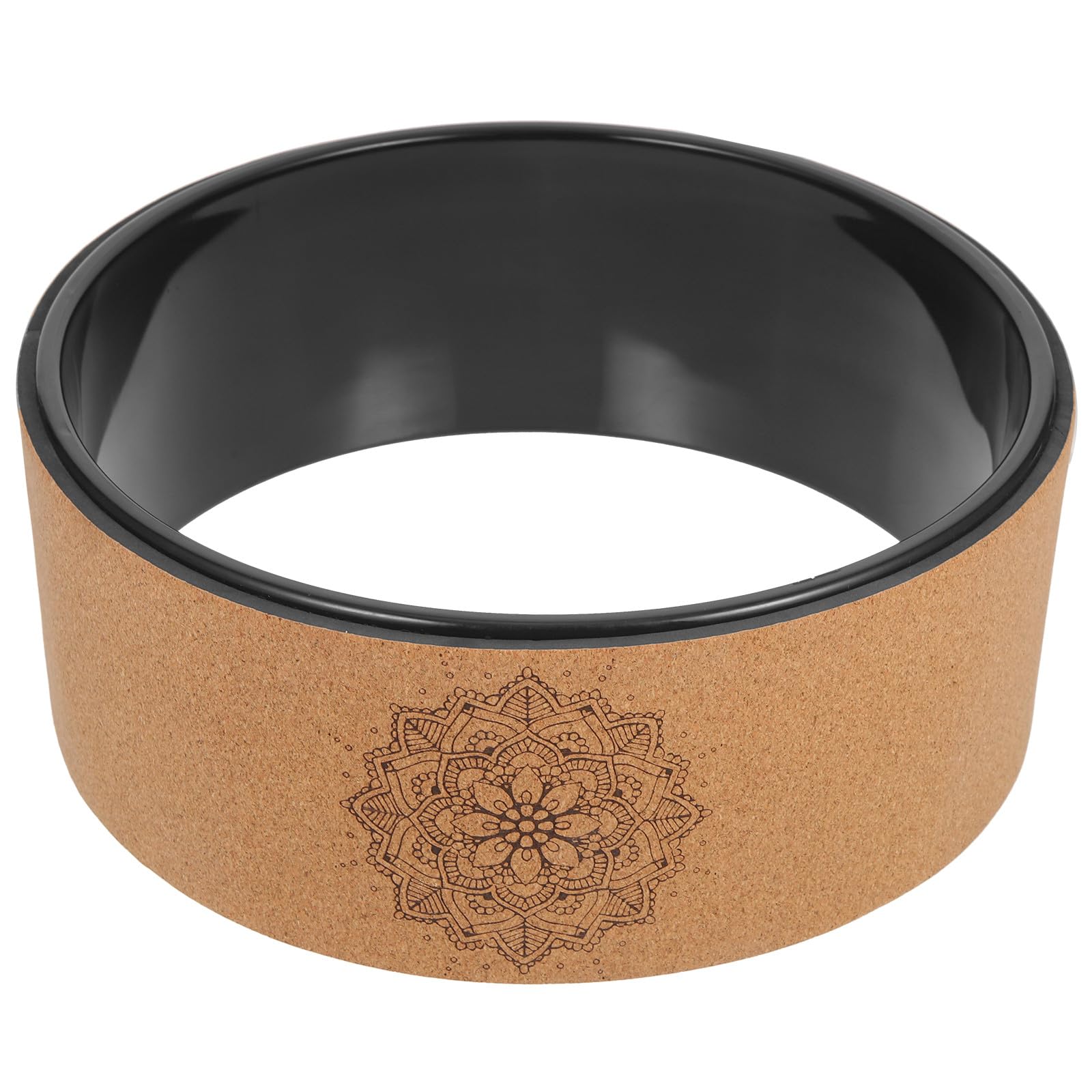 Generico Sports Massage Wheel Antiscivolo, Ruota Yoga Naturale per Schiena e Allenamento Flessibilità, Accessorio per Yoga Training e Pilates, per Donne