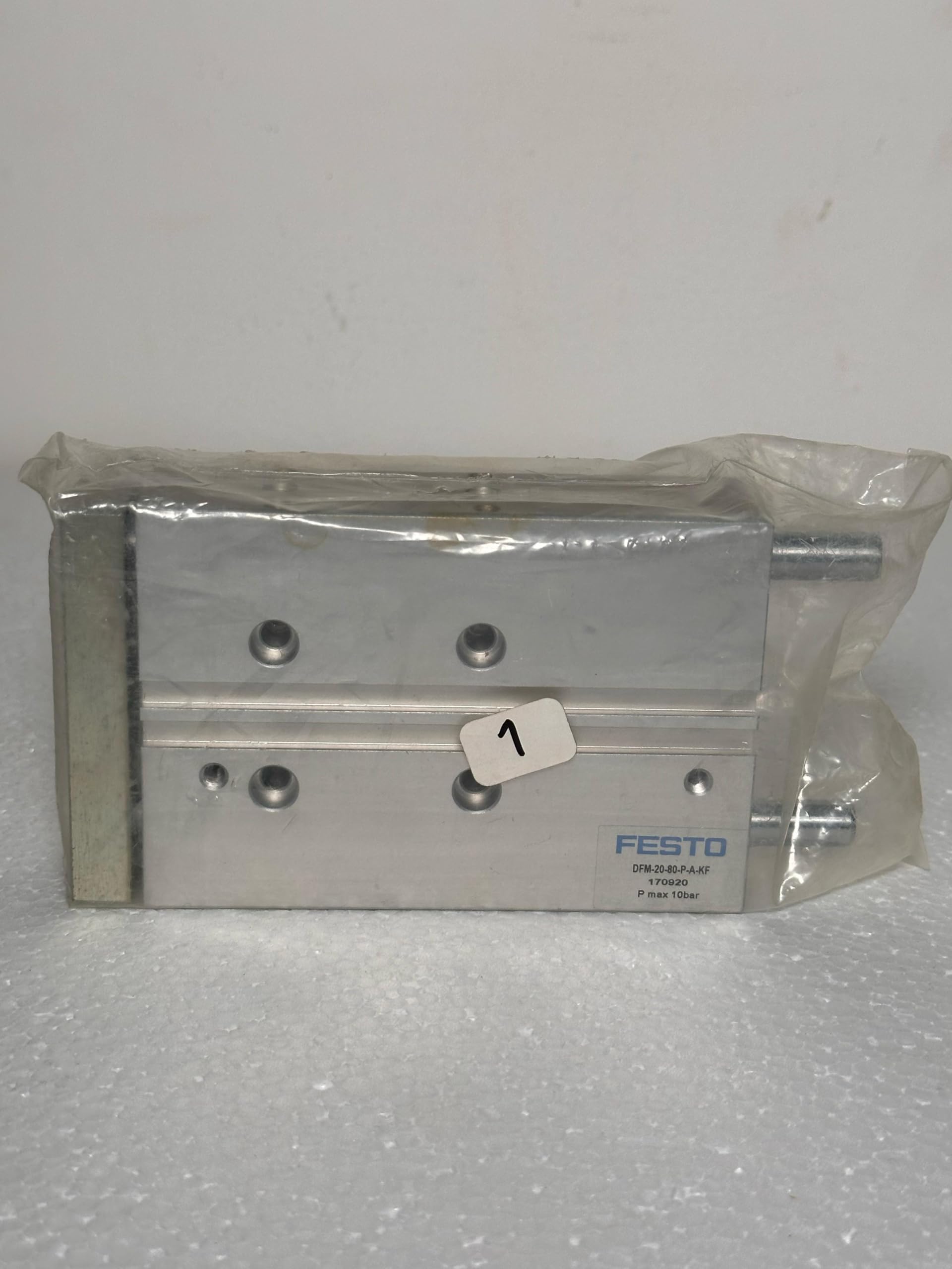 Series Guided Compact Cylinder, 20mm Piston, 80mm Stroke, Double Acting, 2-10 Bar 170920