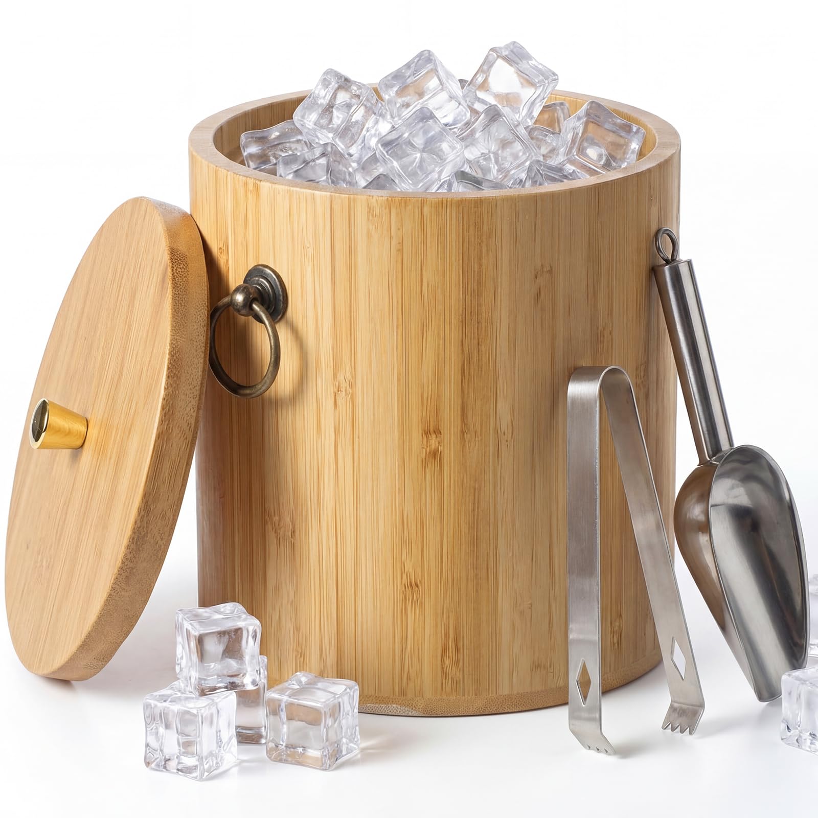 Photo 1 of Honeydak 3L Bamboo Ice Bucket