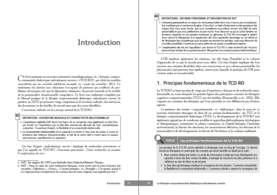 La thérapie comportementale dialectique radicalement ouverte: Traiter les troubles de l'excès de contrôle
