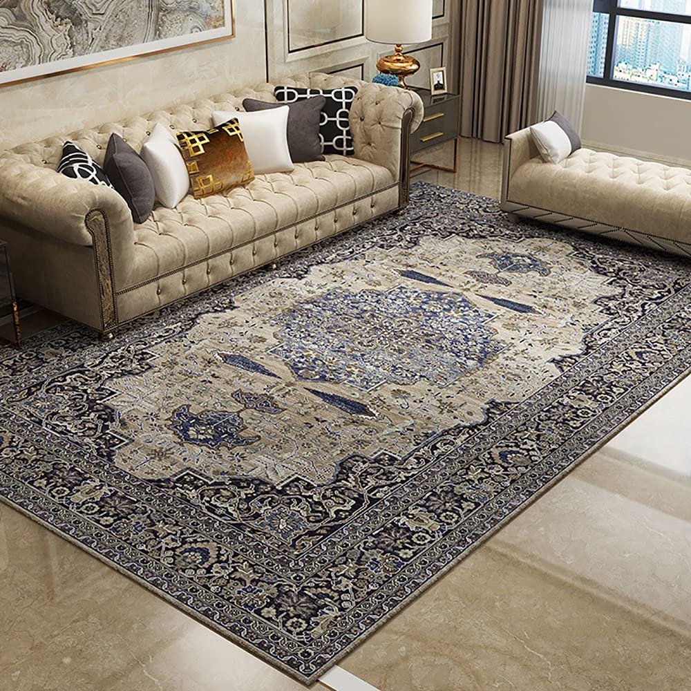Tapis de zone abstraite Ruby Lil grand format 5,9 x 8,5 m