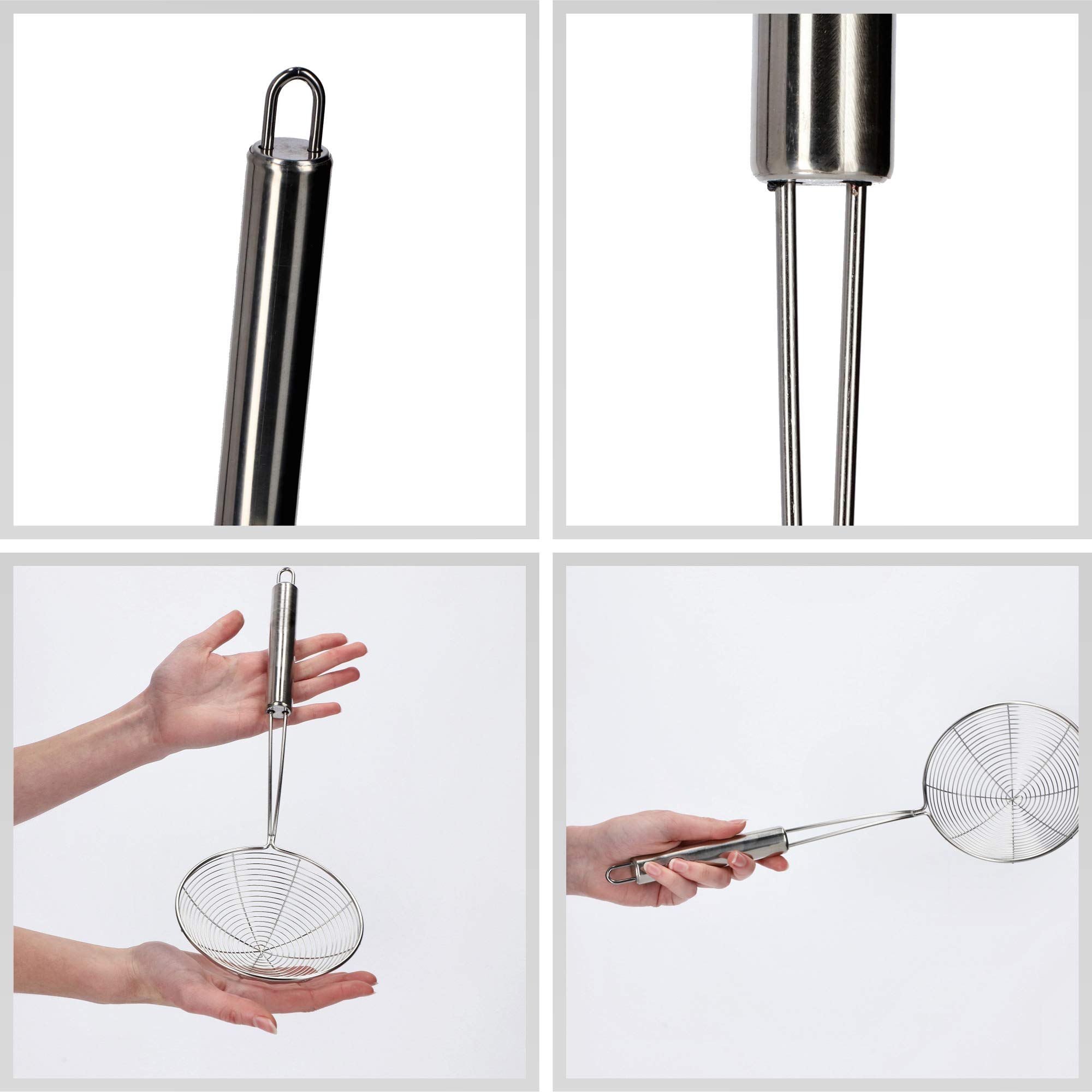 Louche Trouée KADAX, Petit Poinçon, Poinçon Acier à Long