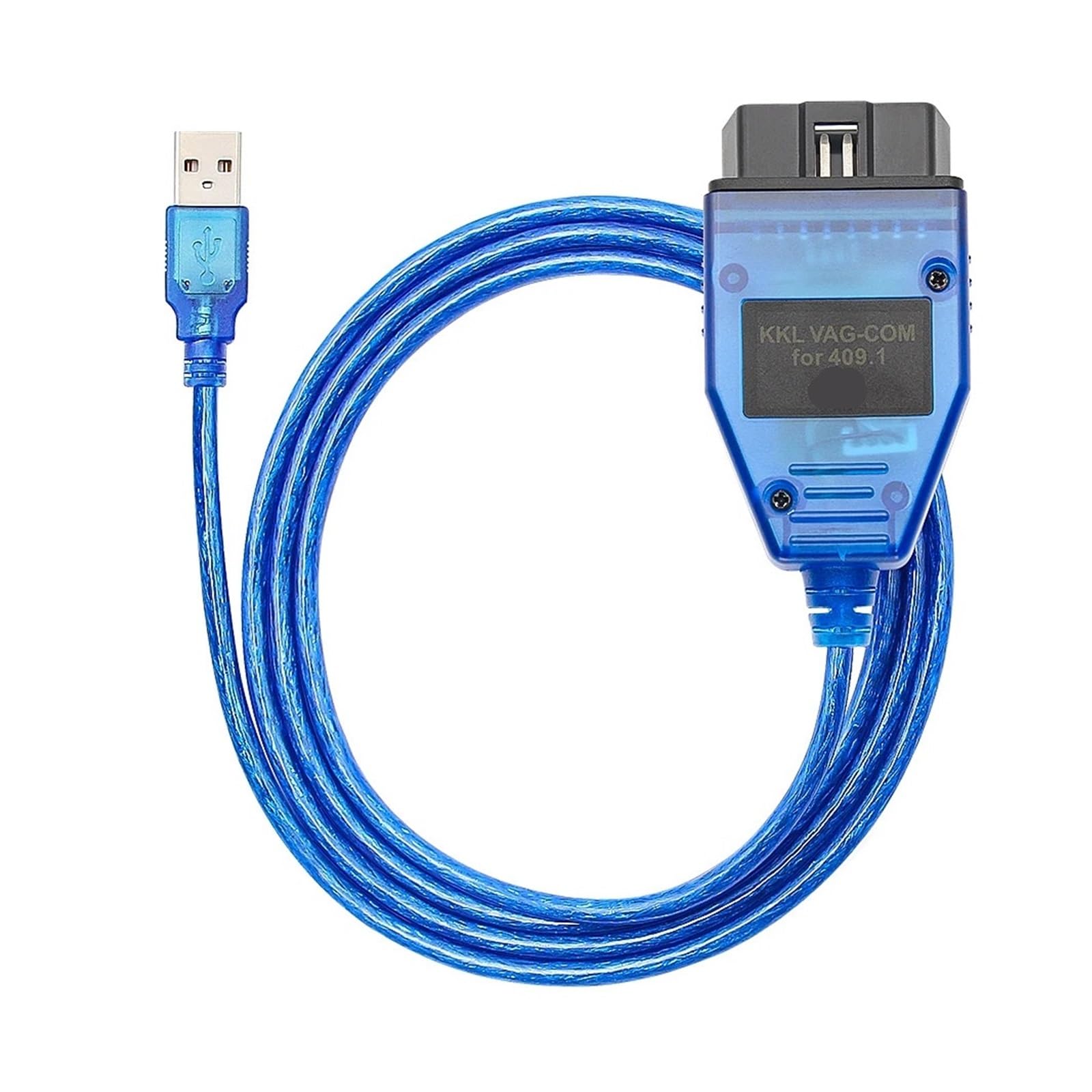 KKL 409.1 Outils de Diagnostic Voiture avec Puce CH340 Compatible avec 409 KKL COM Câble Interface USB J1962 OBD 2 Scanner Compatible avec VW