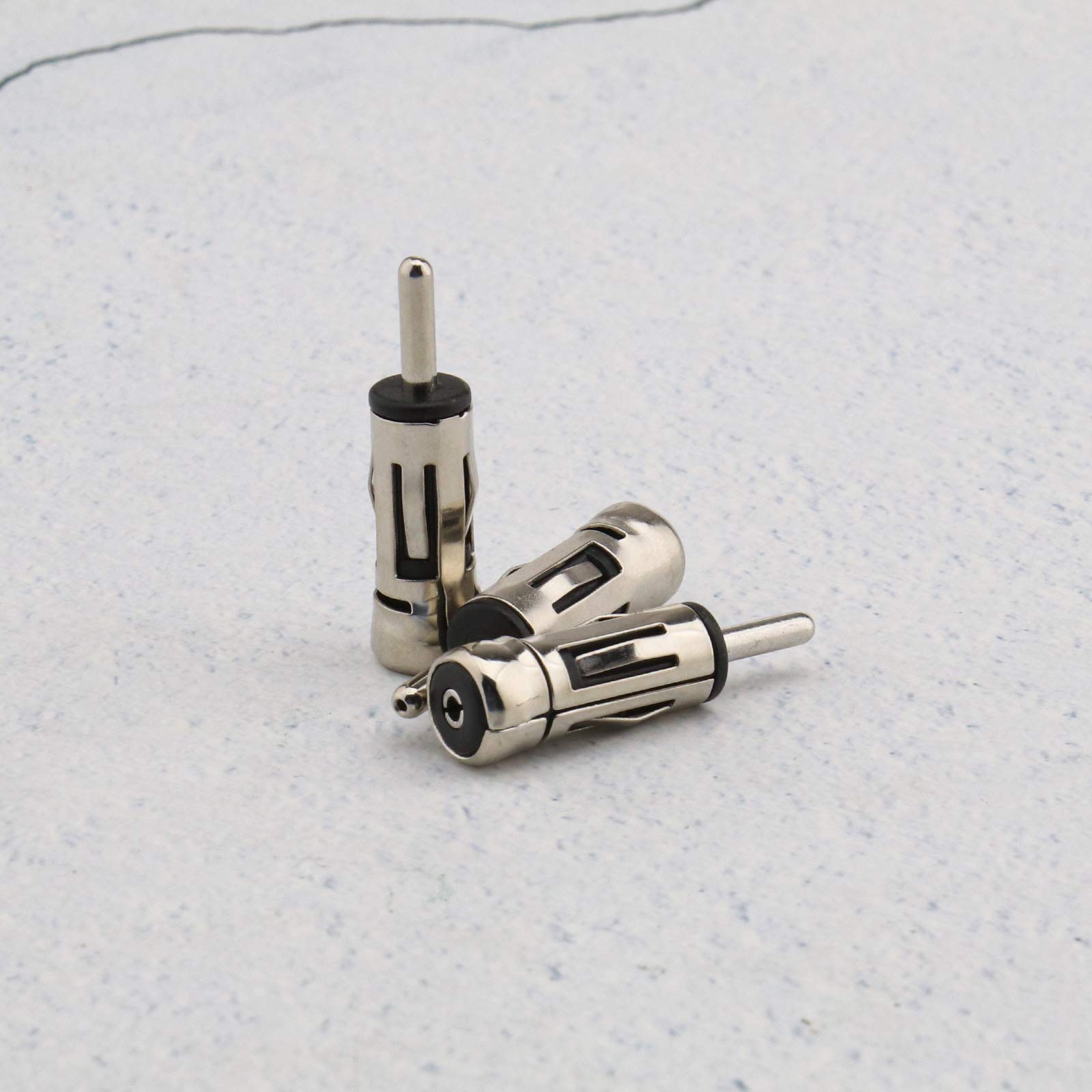 OTOTEC Connettore convertitore antenna auto DIN maschio a ISO femmina, adattatore universale per antenna radio FM, confezione da 10