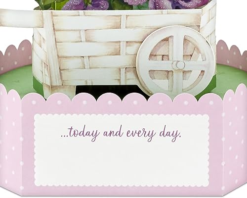 Miniatura 4 de Hallmark Paper Wonder - Tarjeta desplegable para el día de la madre (carrito de pensamientos) para cumpleaños para ella, primavera, cualquier ocasión