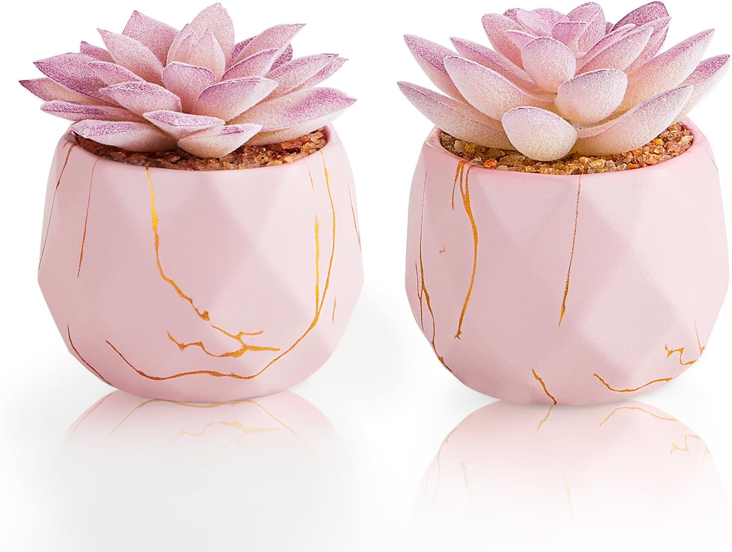 NEW Geometric Faceted White Ceramic Pot