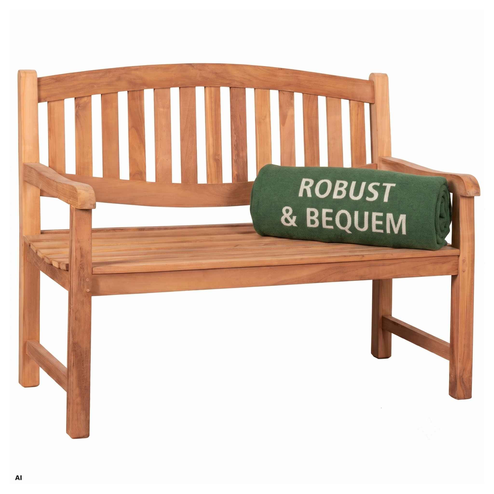 MR. DEKO Gartenbank wetterfest Bradford Sitzbank Teak Holz 120x57x94cm | Balko Bank Garten Parkbank