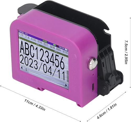 Miniatura 6 de Impresora de mano, codificador de inyección de tinta portátil, impresora de inyección de tinta portátil, mini impresora de bolsillo, codificador de