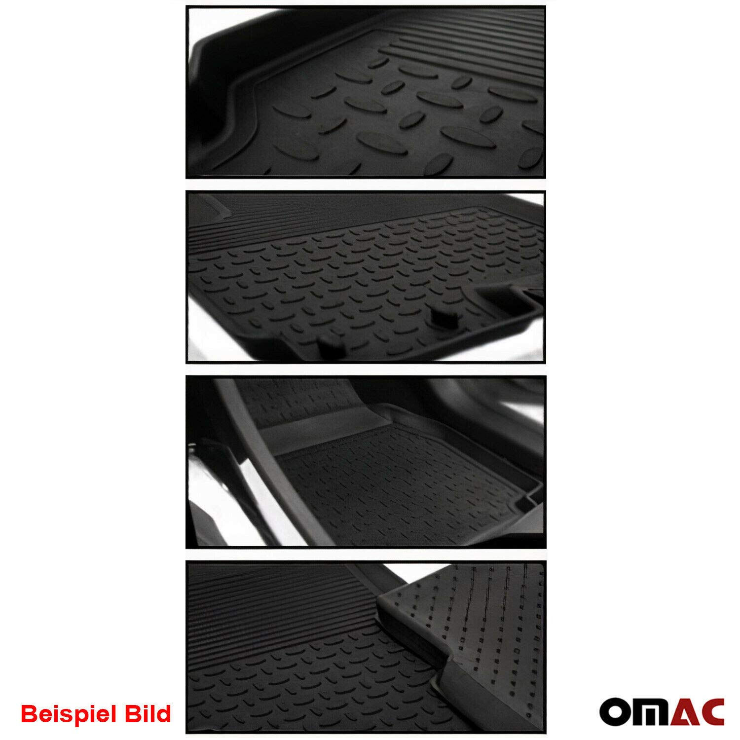 Dywaniki 3D Dywaniki Samochodowe Dywaniki Gumowe Pasujące do Hyundai ix35 2009-2015 Guma Czarny 4X