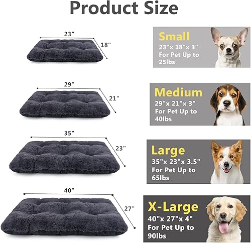 Miniatura 5 de JOEJOY Almohadilla grande para cama para perro, cama de lujo lavable para perros, almohadilla suave antideslizante para perros grandes, medianos y