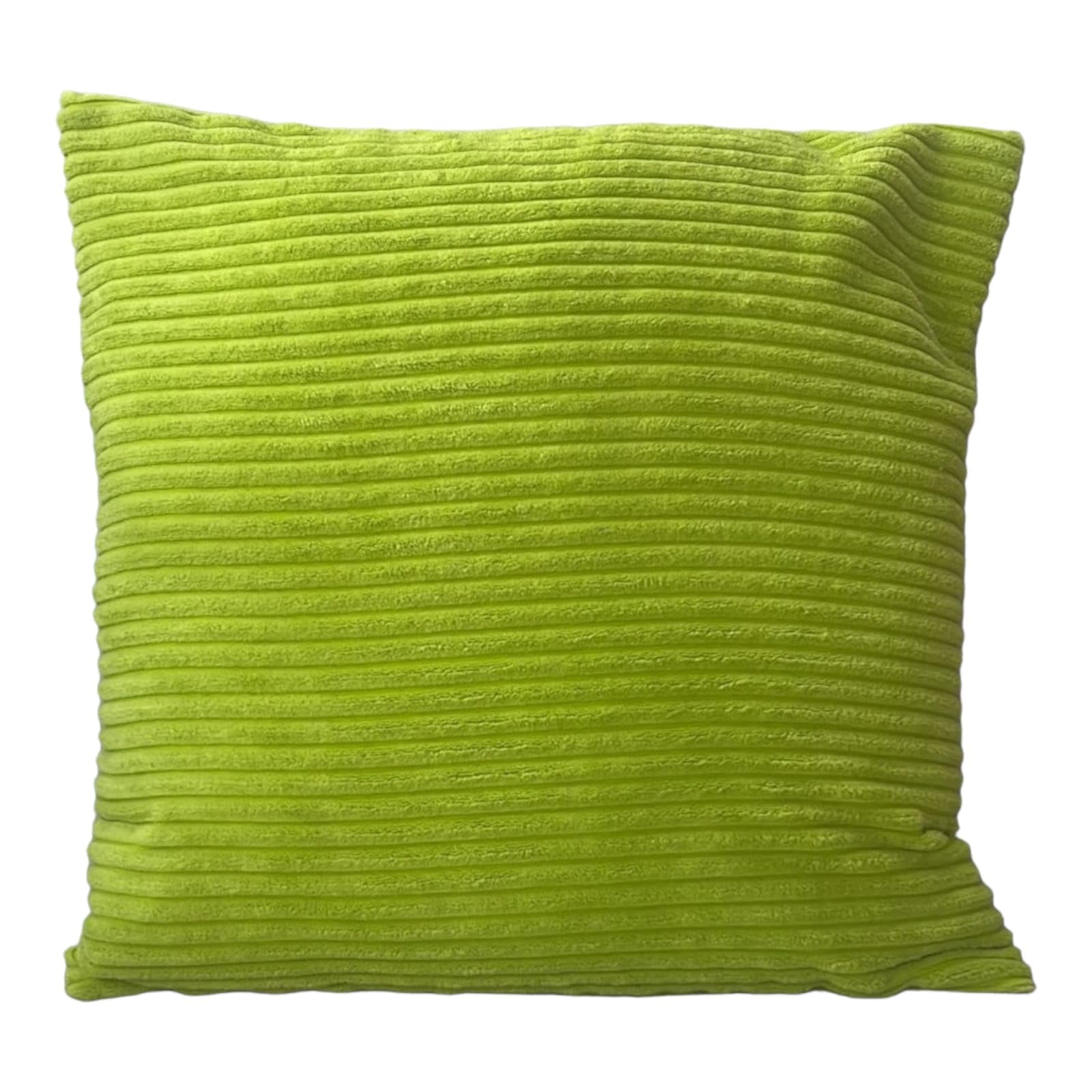 Seechoo Set of 4 Corduroy Cushion Covers Cord Soft Decorative Throw Pillow Cushion Soft Striped Pillowcase for Home decor Sofa with Invisible Zipper 45X45 cm 18x18 Inch (Green) - Image 4