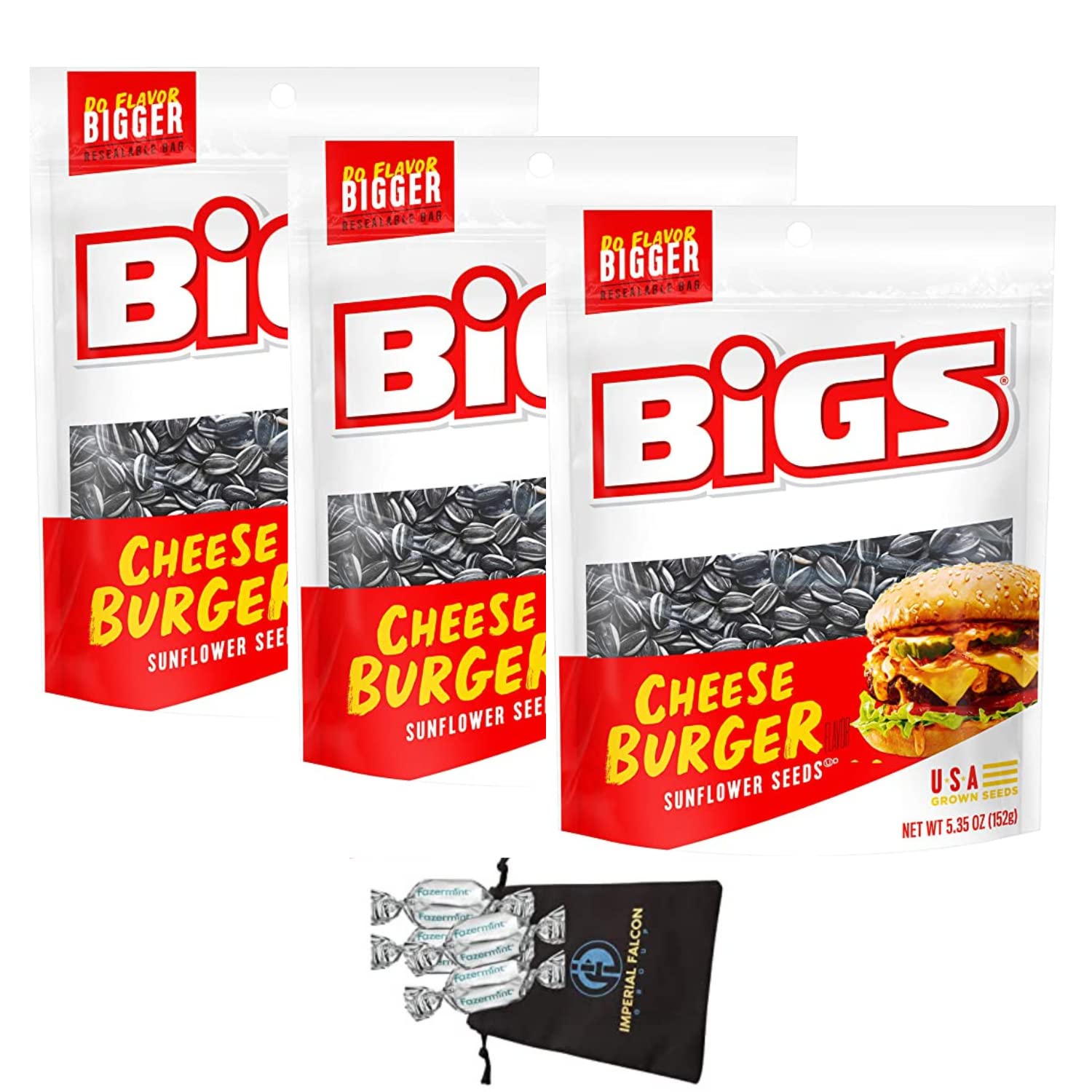 Pack of 3 BIGS Sunflower Seeds, Keto Friendly 5.35oz