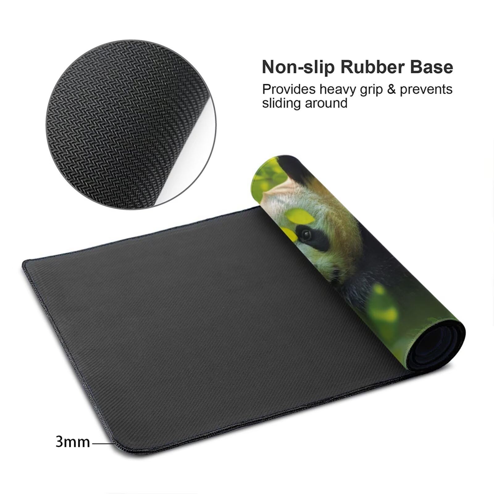 Alfombrilla Ratón XXL 1200x600mm,Alfombrilla de Escritorio Multifuncional,Protector de Mesa Mouse Pad Impermeable,Gaming mousepad Antideslizante para Hogar,Oficina Regalo - animal,Panda gigante ZJ-475