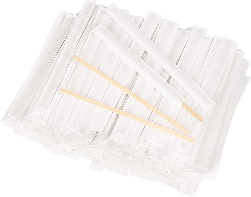 Vista 16 de 1000 agitadores de café envueltos individualmente de 7 pulgadas, palitos de café envueltos en papel, palitos de revolver envueltos, regalos de té