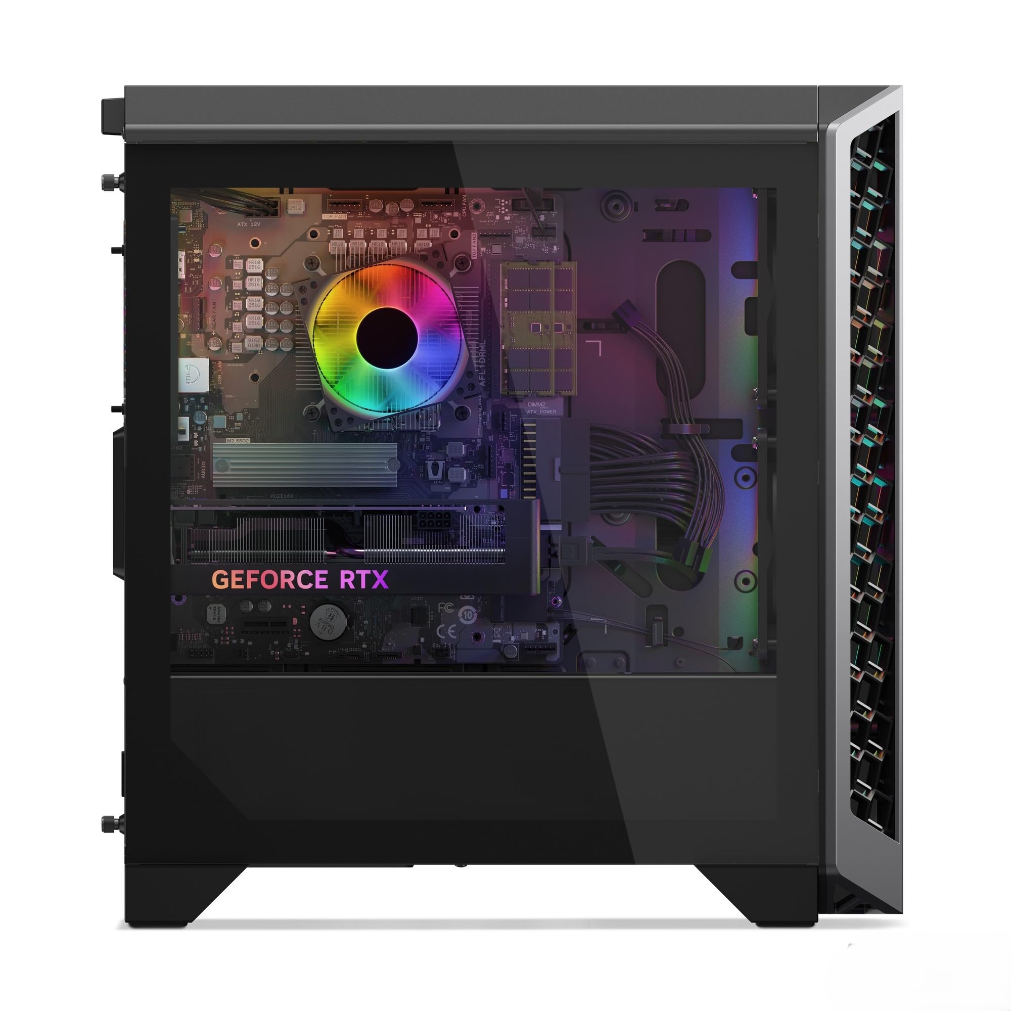 Lenovo LOQ Tower Gaming Desktop-PC | AMD Ryzen 7 8745HX | 16RAM | 1TB | NVIDIA GeForce RTX 5060 | Windows 11 | 26L | Luna Grau-Eclipse Black | 3 Monate GamePass | 3 Monate Premium Care