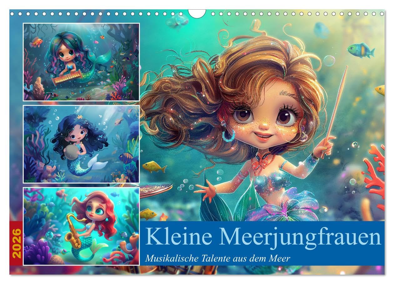 Little mermaids UK-Version (Wall Calendar 2026 DIN A3 Landscape), CALVENDO 12 Month Wall Calendar โ image 1