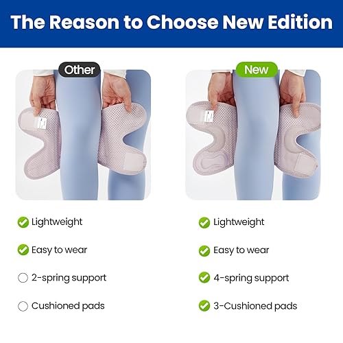 Miniatura 5 de Galvaran Rodillera para mujeres y hombres con estabilizadores laterales mejorados para desgarro de menisco, ACL, MCL, artritis MCL, alivio del dolor