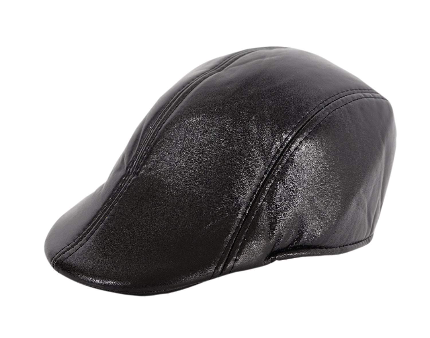 Prime Men's Black Leather Golf Cap-image-41