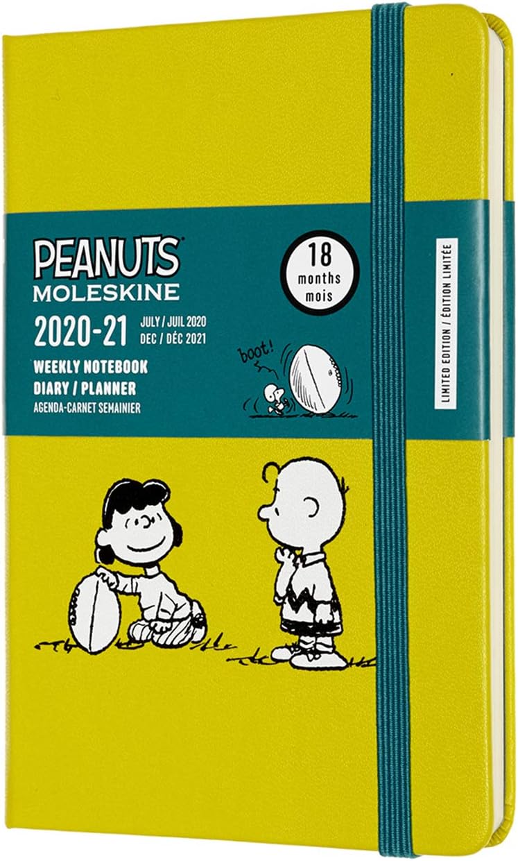 Moleskine Peanuts 18Month Weekly Planner/Diary, Weekly Notebook 2020/2021, Weekly Planner in
