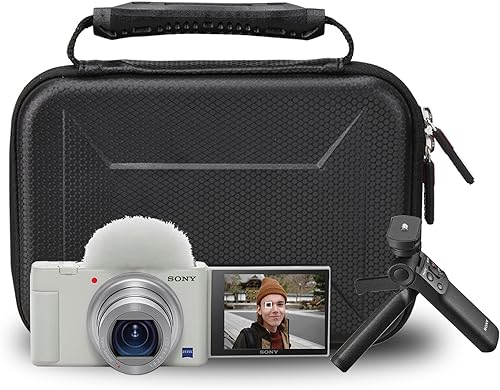 Miniatura 3 de FBLFOBELI Estuche rígido de almacenamiento EVA para Sony ZV-1  ZV-1F  ZV-1 II Vlog digital cámara Vlogger kit de accesorios, bolsa protectora a