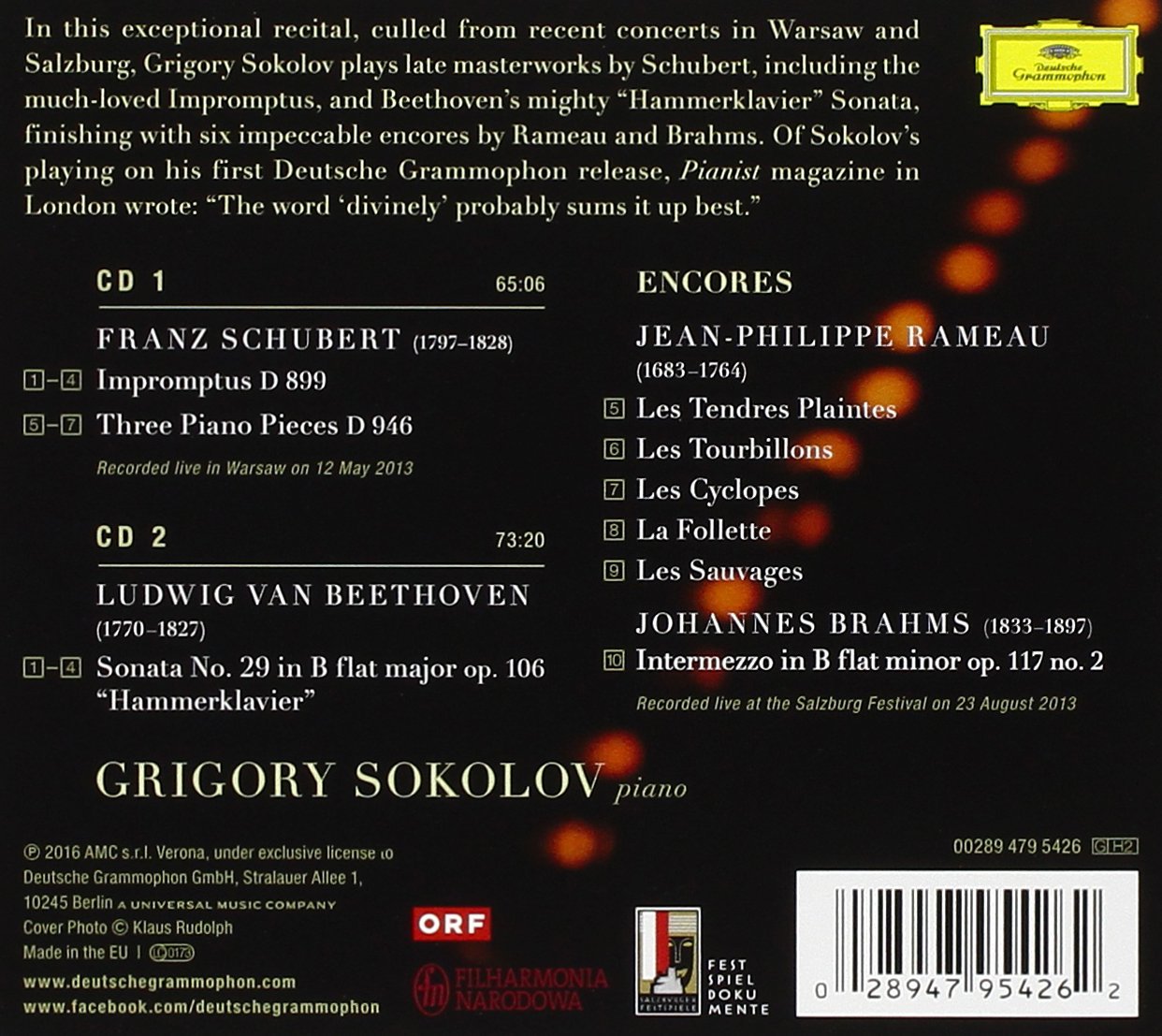 Sokolov: Schubert / Beethoven