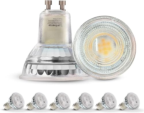Lumiverse Bombillas LED GU10, regulables, luz blanca diurna de 5000 K, 5.5 W 500 lm equivalente a 50 W, bombillas LED Par16 para iluminación de