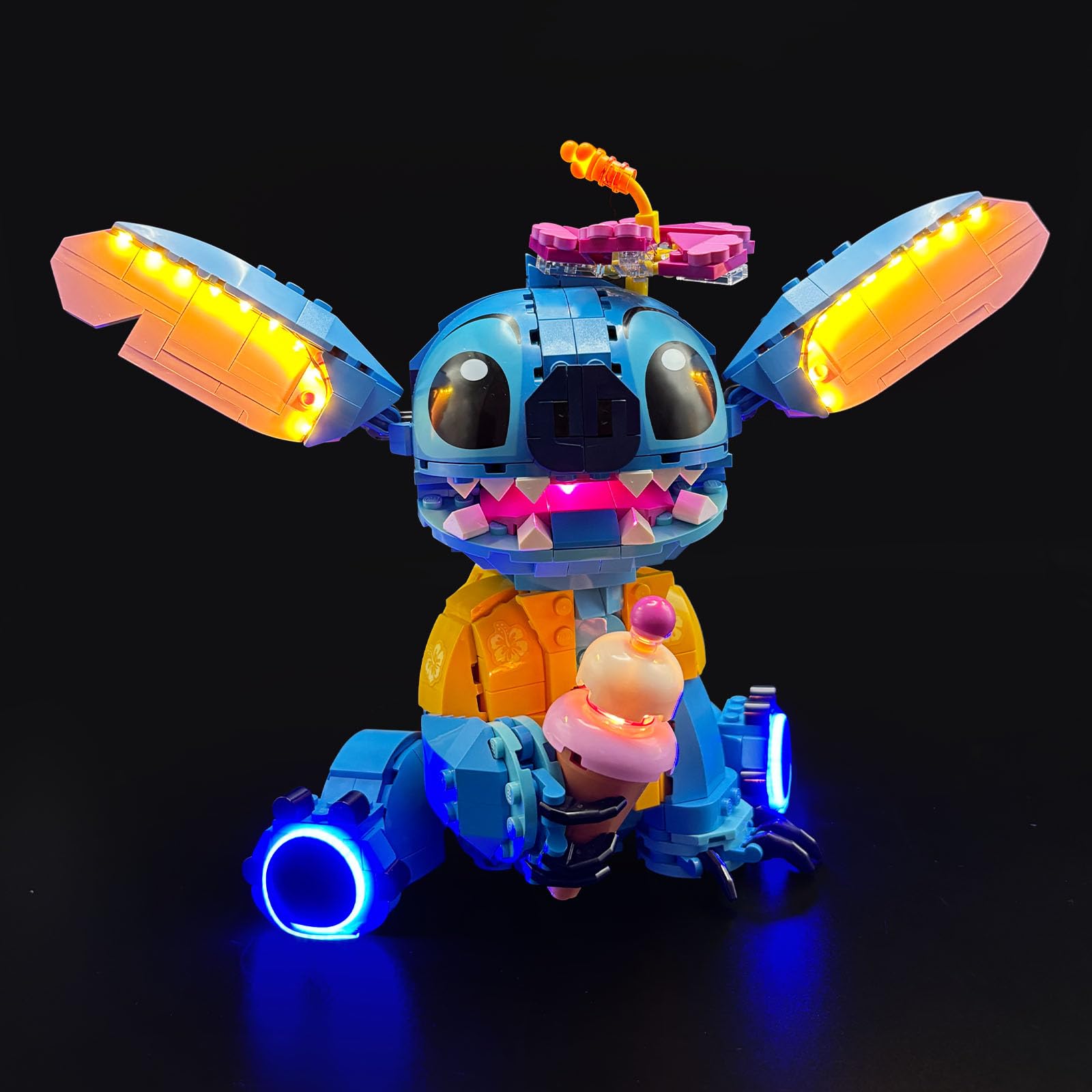 LED Light Kit Compatible with Lego 43249 Stitch, NOT Included The Model Set, Lights Decoration Compatible with Lego Building Blocks Model