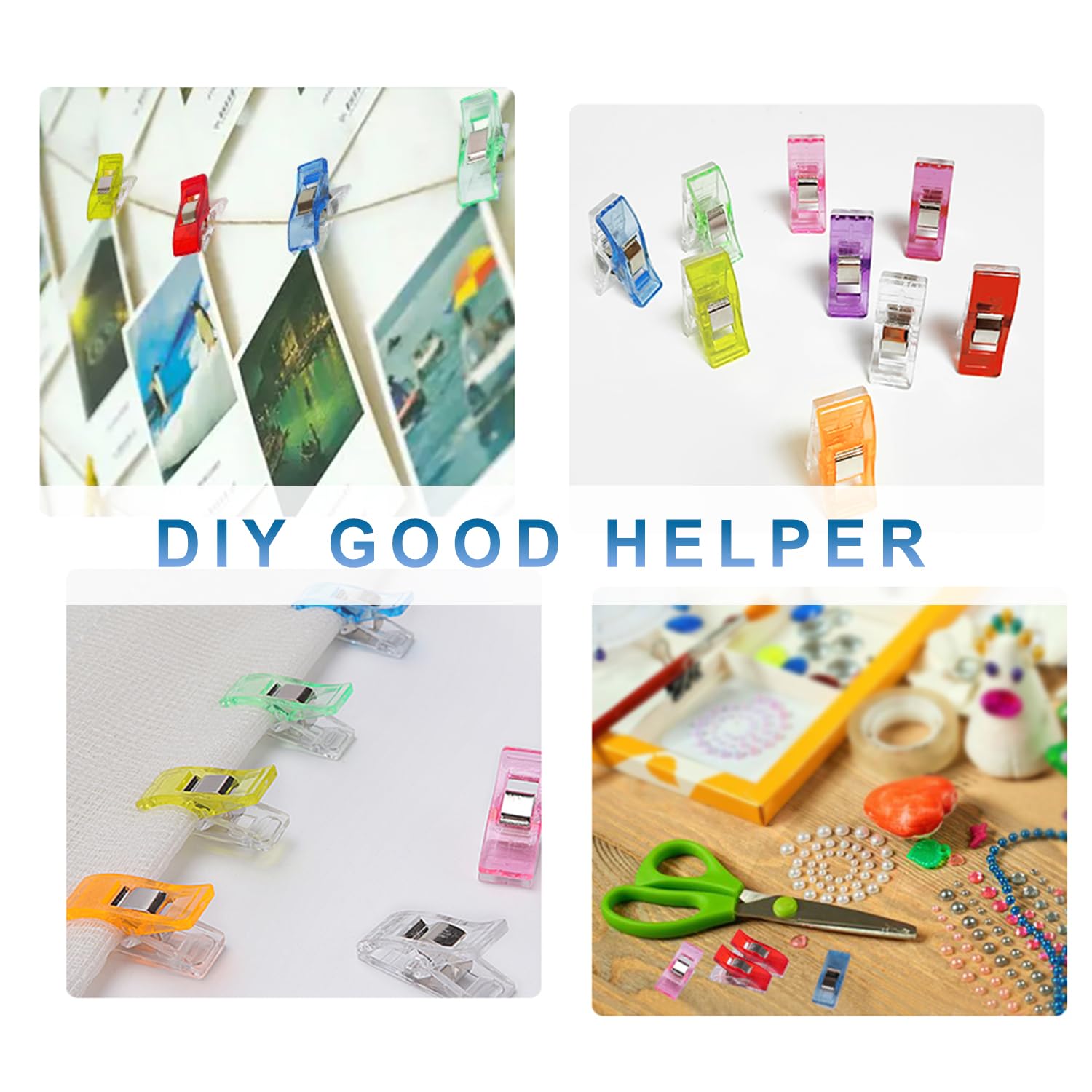 70 Clip Da Cucito Multiuso - Clip In Plastica Colorate Per Tessuto, Crafting E Fai Da Te - Foto 4